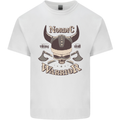 Nordic Warrior Viking Skull Kids T-Shirt Childrens White