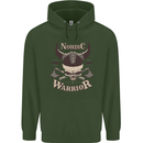 Nordic Warrior Viking Skull Mens 80% Cotton Hoodie Forest Green