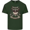 Nordic Warrior Viking Skull Mens Cotton T-Shirt Tee Top Forest Green