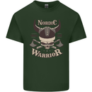 Nordic Warrior Viking Skull Mens Cotton T-Shirt Tee Top Forest Green
