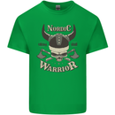 Nordic Warrior Viking Skull Mens Cotton T-Shirt Tee Top Irish Green