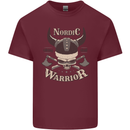 Nordic Warrior Viking Skull Mens Cotton T-Shirt Tee Top Maroon