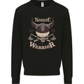 Nordic Warrior Viking Skull Mens Sweatshirt Jumper Black