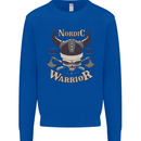 Nordic Warrior Viking Skull Mens Sweatshirt Jumper Royal Blue