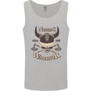 Nordic Warrior Viking Skull Mens Vest Tank Top Sports Grey