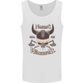 Nordic Warrior Viking Skull Mens Vest Tank Top White