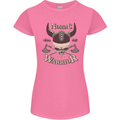 Nordic Warrior Viking Skull Womens Petite Cut T-Shirt Azalea