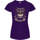 Nordic Warrior Viking Skull Womens Petite Cut T-Shirt Purple
