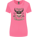 Nordic Warrior Viking Skull Womens Wider Cut T-Shirt Azalea