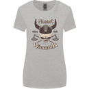 Nordic Warrior Viking Skull Womens Wider Cut T-Shirt Sports Grey
