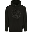 North Constellations Stars Space Childrens Kids Hoodie Black