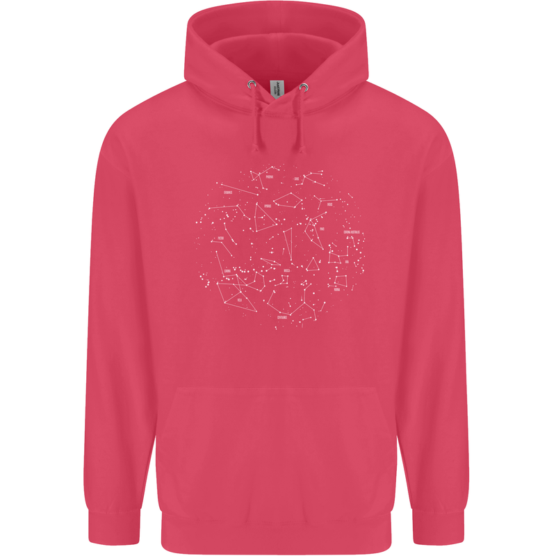 North Constellations Stars Space Childrens Kids Hoodie Heliconia