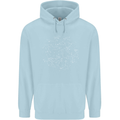 North Constellations Stars Space Childrens Kids Hoodie Light Blue
