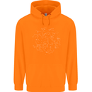 North Constellations Stars Space Childrens Kids Hoodie Orange