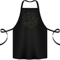 North Constellations Stars Space Cotton Apron 100% Organic Black