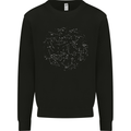 North Constellations Stars Space Kids Sweatshirt Jumper Black