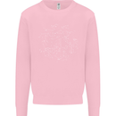 North Constellations Stars Space Kids Sweatshirt Jumper Light Pink