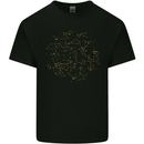 North Constellations Stars Space Kids T-Shirt Childrens Black