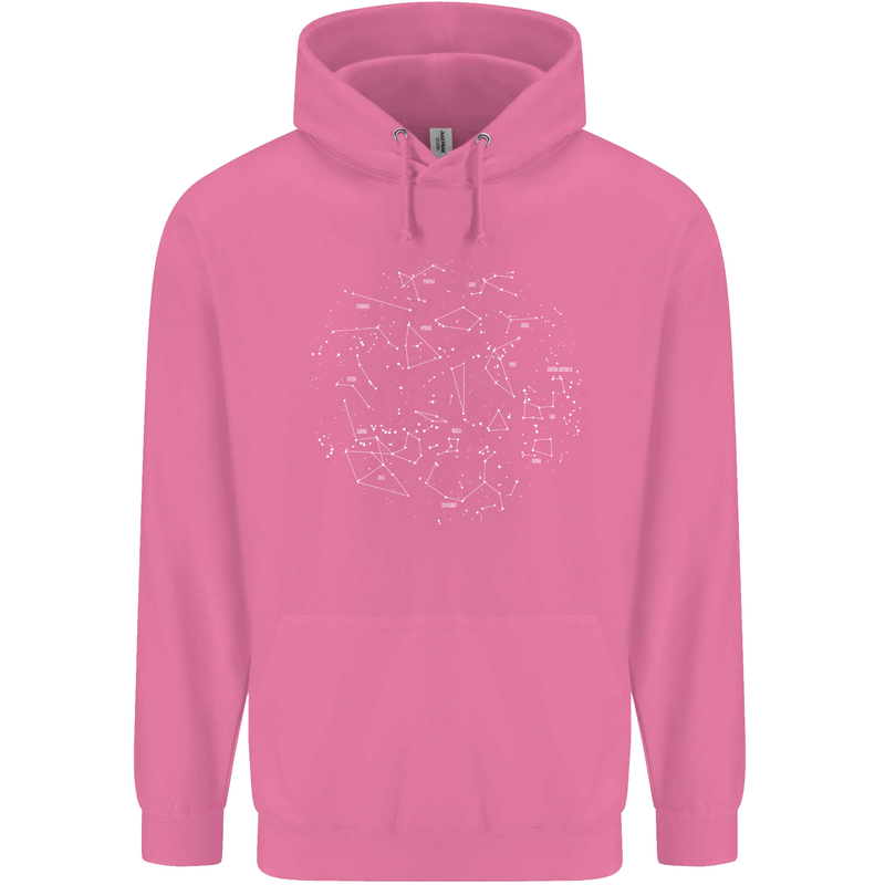 North Constellations Stars Space Mens 80% Cotton Hoodie Azelea