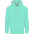 North Constellations Stars Space Mens 80% Cotton Hoodie Peppermint
