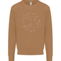North Constellations Stars Space Mens Sweatshirt Jumper Caramel Latte