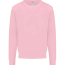 North Constellations Stars Space Mens Sweatshirt Jumper Light Pink