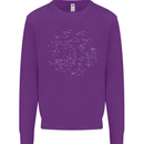 North Constellations Stars Space Mens Sweatshirt Jumper Purple