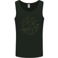 North Constellations Stars Space Mens Vest Tank Top Black