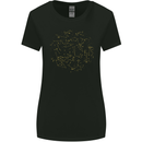 North Constellations Stars Space Womens Wider Cut T-Shirt Black