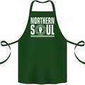 Northern Soul Keep the Faith Cotton Apron 100% Organic Forest Green