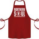 Northern Soul Keep the Faith Cotton Apron 100% Organic Maroon