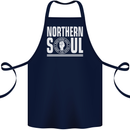 Northern Soul Keep the Faith Cotton Apron 100% Organic Navy Blue