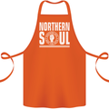 Northern Soul Keep the Faith Cotton Apron 100% Organic Orange