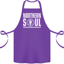 Northern Soul Keep the Faith Cotton Apron 100% Organic Purple