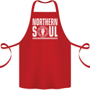 Northern Soul Keep the Faith Cotton Apron 100% Organic Red
