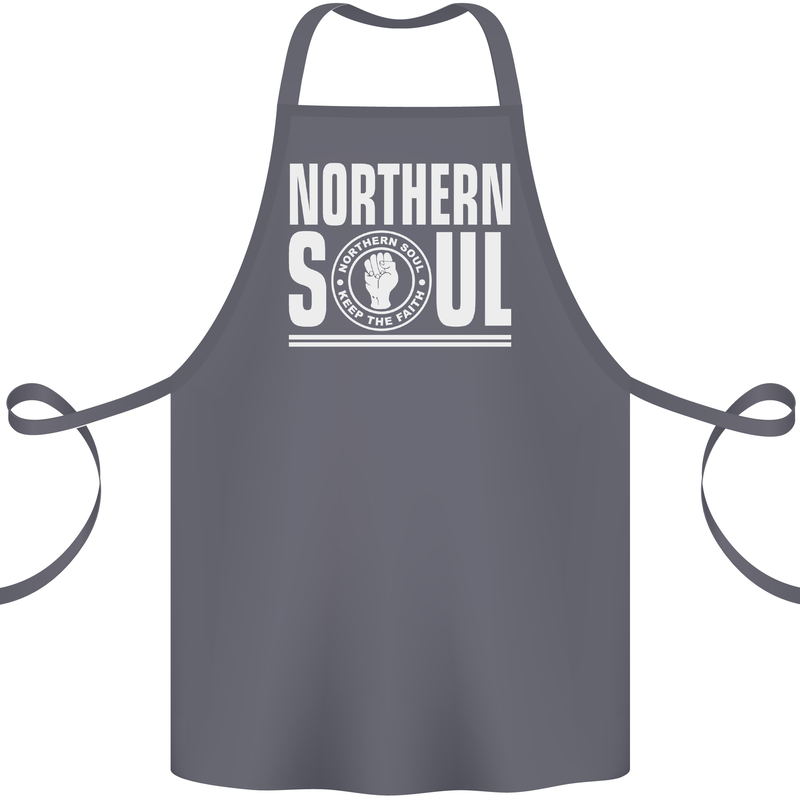 Northern Soul Keep the Faith Cotton Apron 100% Organic Steel