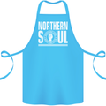 Northern Soul Keep the Faith Cotton Apron 100% Organic Turquoise