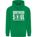 Northern Soul Keep the Faith Mens 80% Cotton Hoodie Irish Green