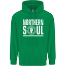 Northern Soul Keep the Faith Mens 80% Cotton Hoodie Irish Green