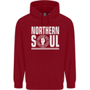 Northern Soul Keep the Faith Mens 80% Cotton Hoodie Red