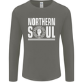 Northern Soul Keep the Faith Mens Long Sleeve T-Shirt Charcoal