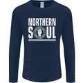Northern Soul Keep the Faith Mens Long Sleeve T-Shirt Navy Blue
