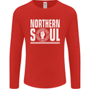 Northern Soul Keep the Faith Mens Long Sleeve T-Shirt Red