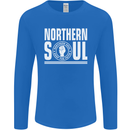 Northern Soul Keep the Faith Mens Long Sleeve T-Shirt Royal Blue