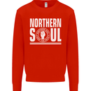 Northern Soul Keep the Faith Mens Sweatshirt Jumper Bright Red