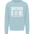 Northern Soul Keep the Faith Mens Sweatshirt Jumper Light Blue