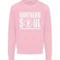 Northern Soul Keep the Faith Mens Sweatshirt Jumper Light Pink