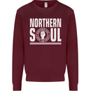 Northern Soul Keep the Faith Mens Sweatshirt Jumper Maroon
