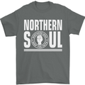 Northern Soul Keep the Faith Mens T-Shirt Cotton Gildan Charcoal