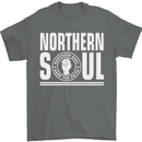 Northern Soul Keep the Faith Mens T-Shirt Cotton Gildan Charcoal